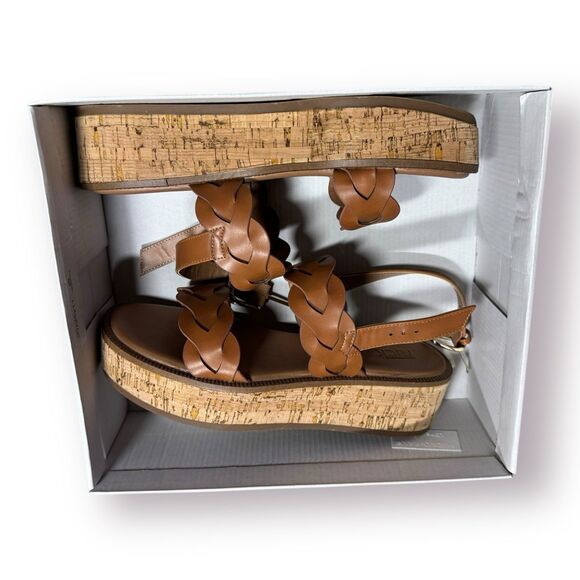 Nordstrom Rack Pennie Platform Sandal Women's‎ Open Toe Brown Sandals Size 8.5 - Picture 5 of 10